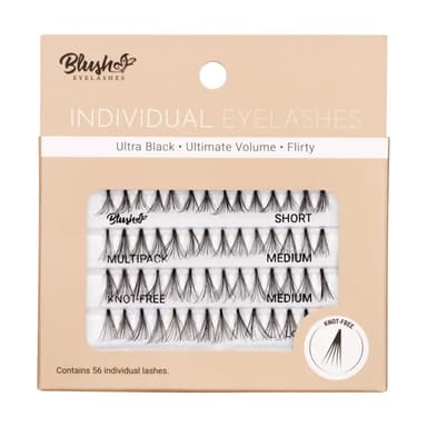 Individualne trepavice bez čvorića - Ultra Black 558