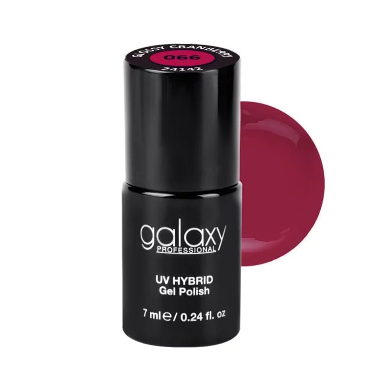 DARKISH ROSE - trajni lak za nokte UV/LED Hybrid 7 ml — Glossy Cranberry S066 — slika 1