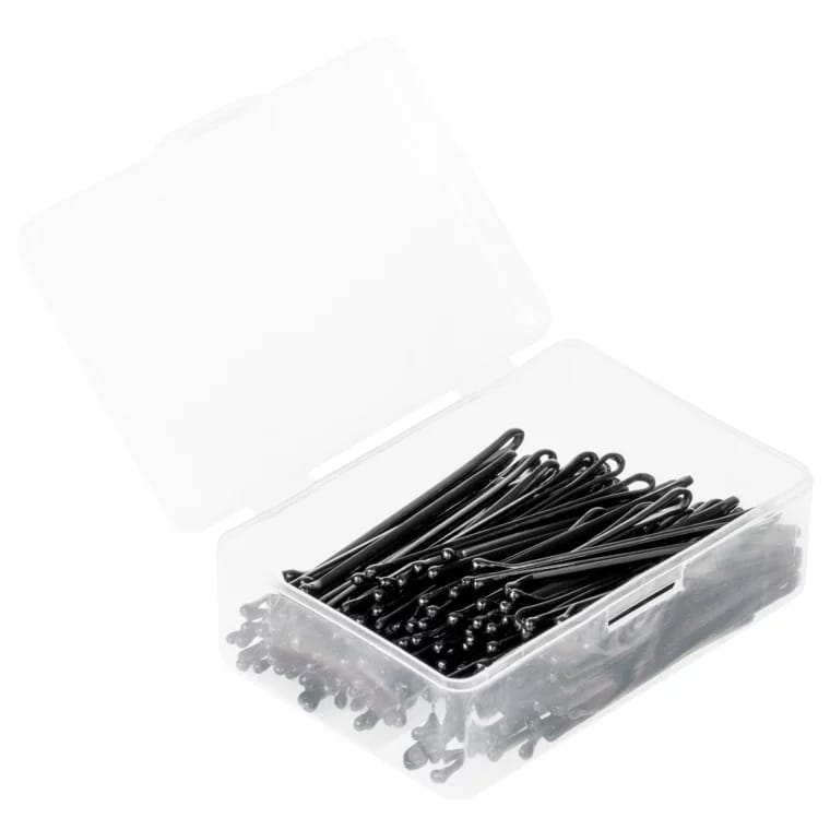 Ravne ukosnice za kosu crne 100/1 — 5,5 cm — slika 1
