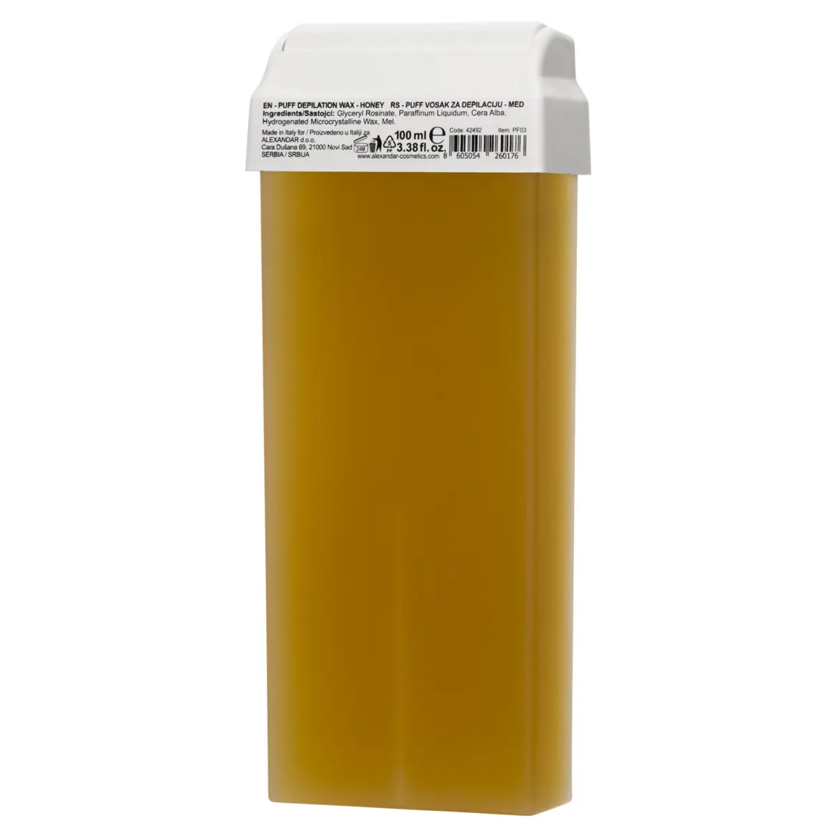 Vosak za hladnu depilaciju u patroni - med 100 ml