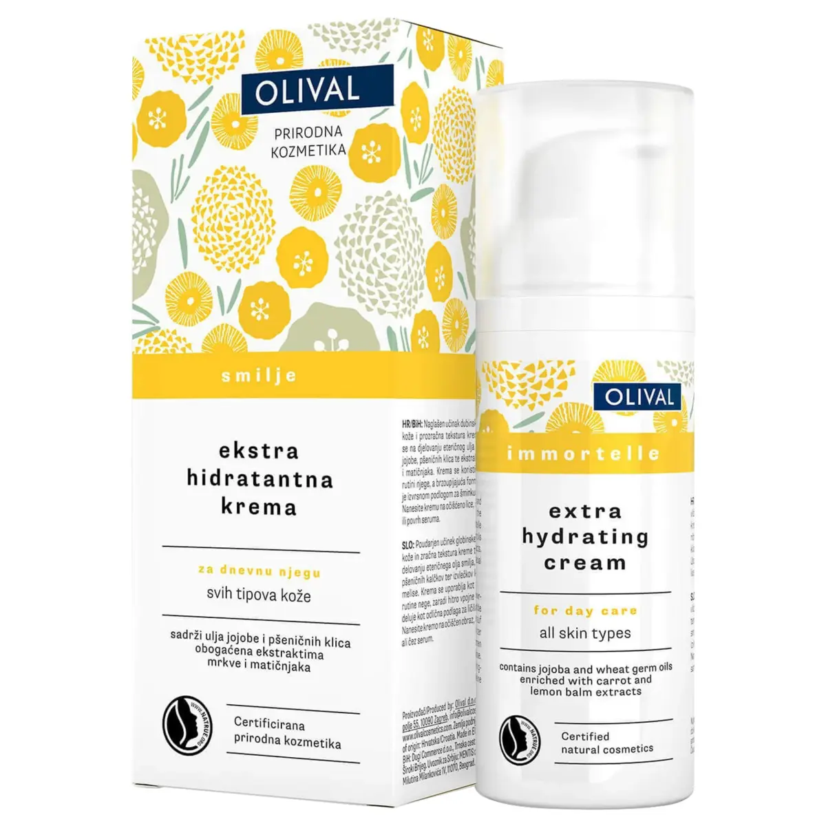 Hidratantna dnevna krema za lice - smilje 50 ml