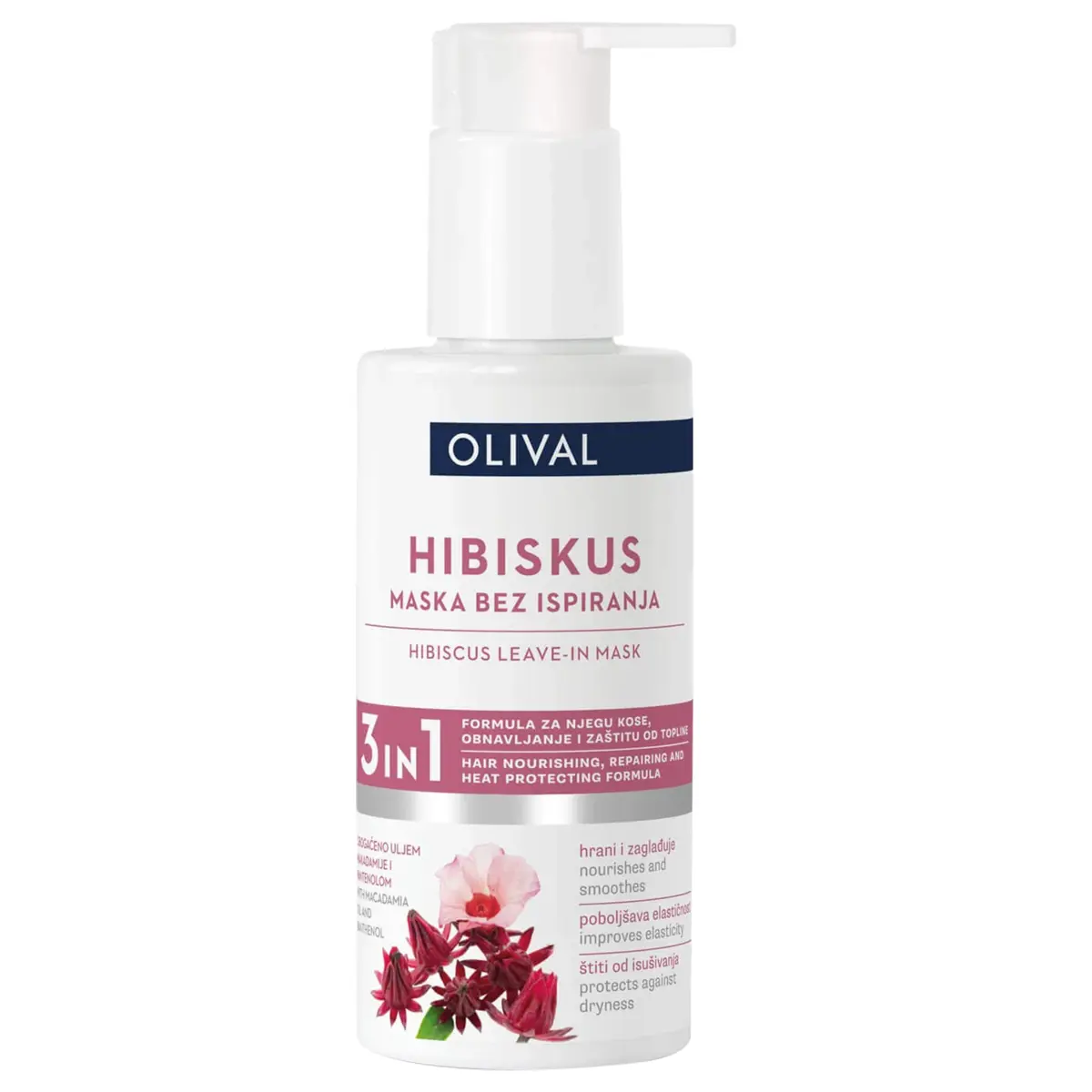 Maska za kosu bez ispiranja - hibiskus 150 ml