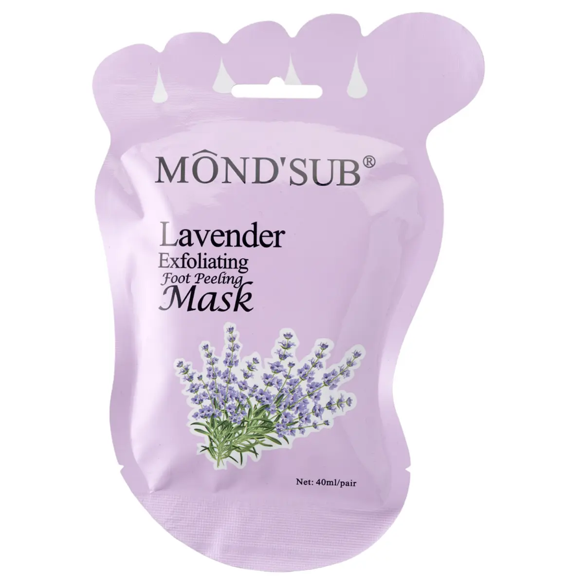 Maska za eksfolijaciju stopala - lavanda 40 ml