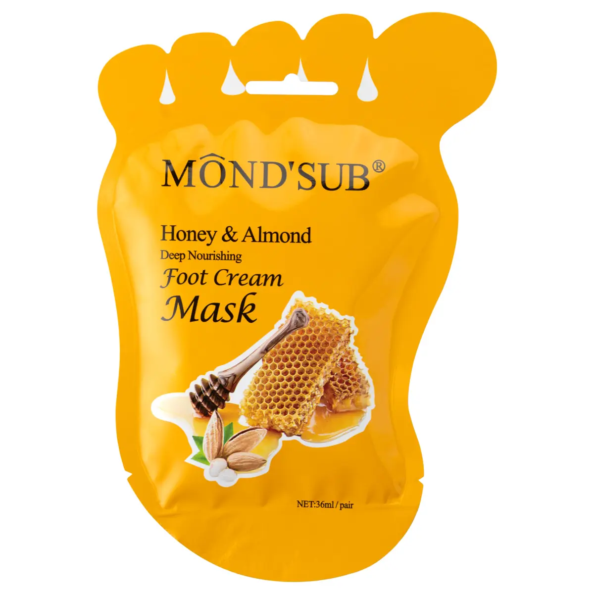 Maska za negu stopala - med i badem 36 ml